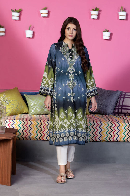 Sapphire - Embroidered Lawn Shirt