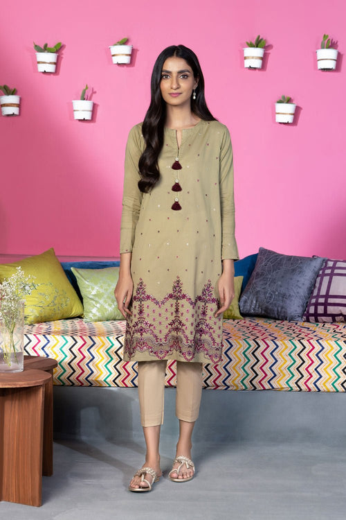 Sapphire - Embroidered Lawn Shirt