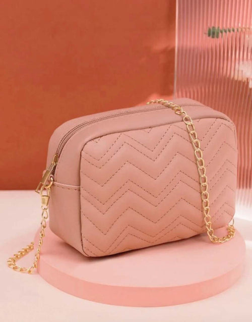 Rangoon - Pink Quilted Crossbody Bag