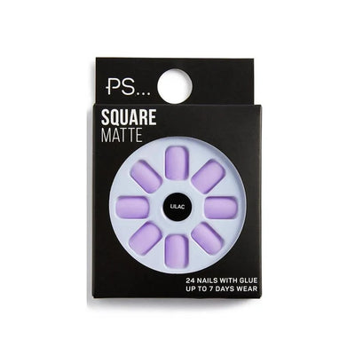 Primark- Stiletto Gloss Shiny artificial nails in the form of stiletto- Lilac