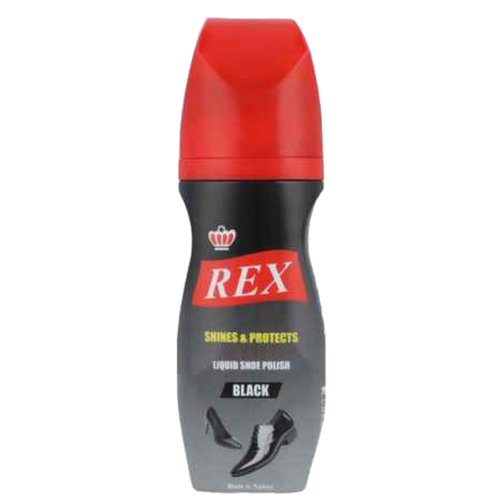 REX LIQUID SHOE POLISH BLACK 75 ML