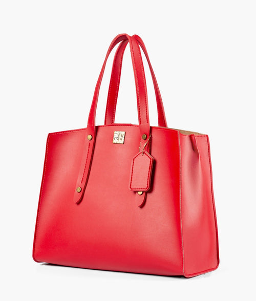 Rtw - Red Multi Compartment Satchel Bag