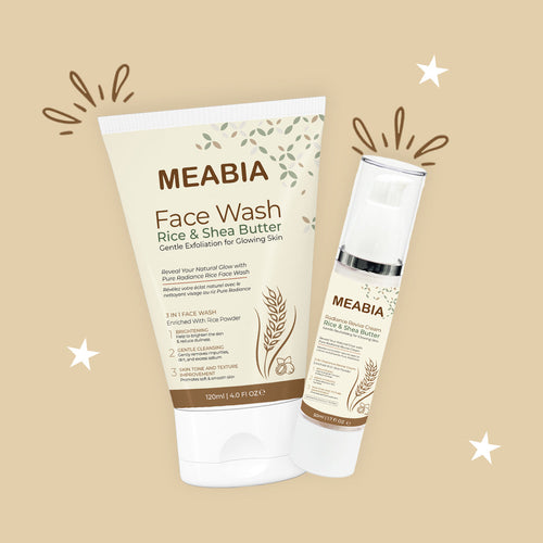 Meabia -rice Day Glow Combo (face Wash+cream)