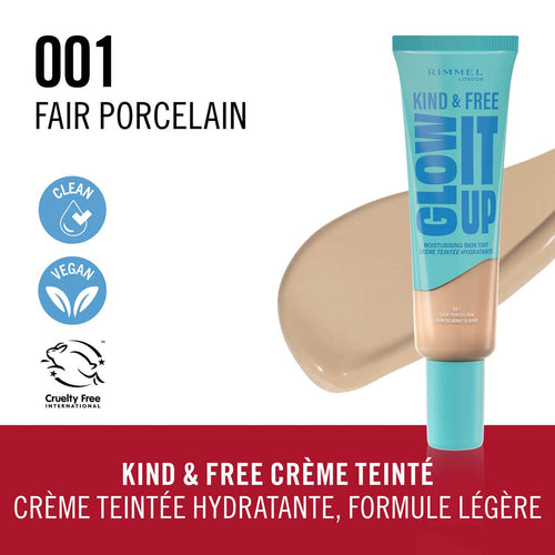 Rimmel Kind & Free Liquid Foundation 30ml Moisturising Fair Porcelan Iv
