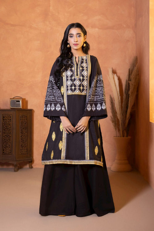 Sapphire - Embroidered Khaddar Shirt