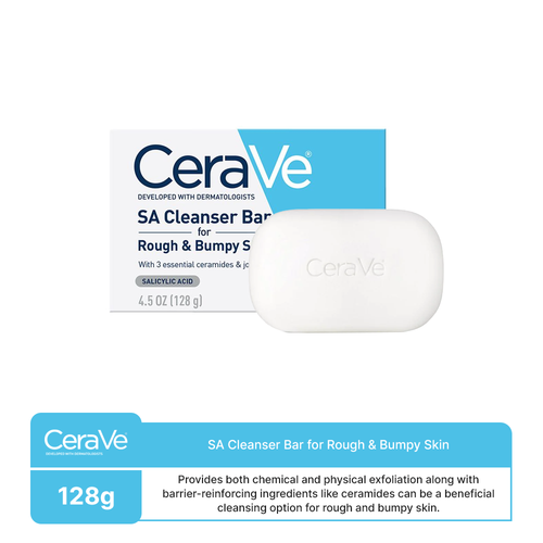 Cerave- Sa Cleanser Bar For Rough & Bumpy Skin 128g