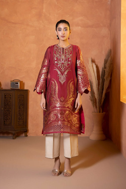 Sapphire - Embroidered Jacquard Shirt