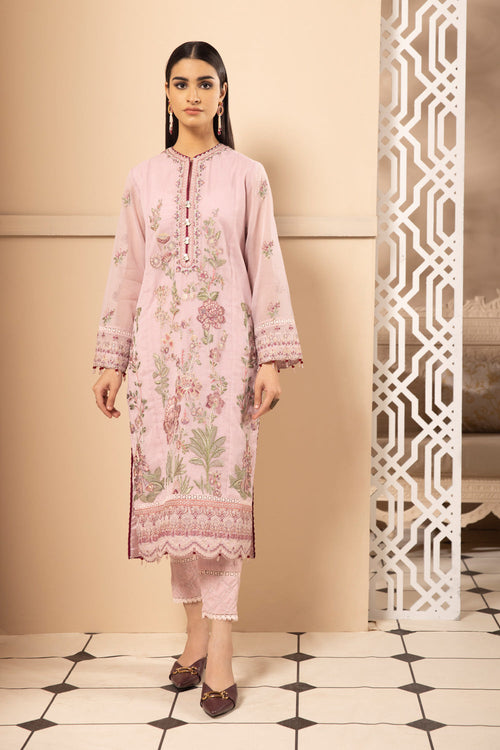 Sapphire - Embroidered Karandi Suit - Without Trouser