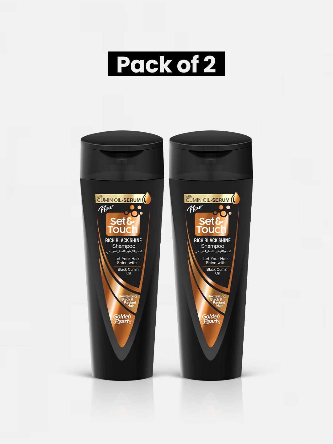 Pack of 2 Set and Touch - Rich Black Shine Shampoo