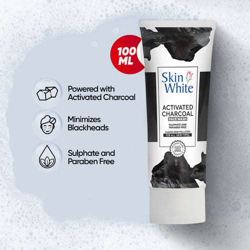 Skincare - Skin White Charcoal Face Wash 100gm