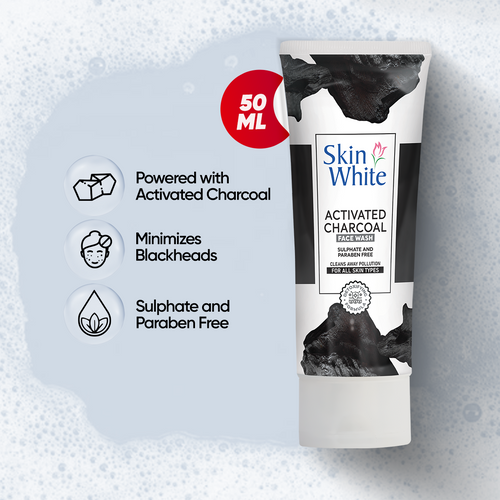 Skincare - Skin White Charcoal Face Wash 50gm