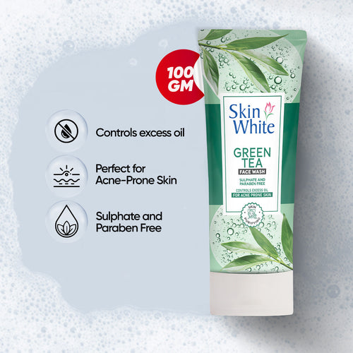 Skincare - Skin White Green Tea Face Wash 100gm