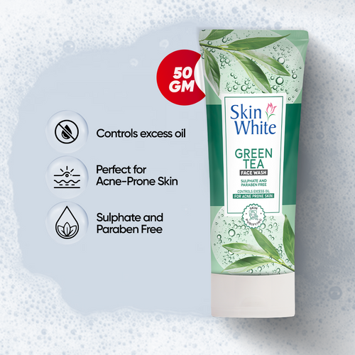 Skincare - Skin White Green Tea Face Wash 50gm