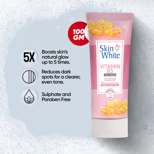 Skincare - Skin White Vitamin B3 Face Wash 100gm
