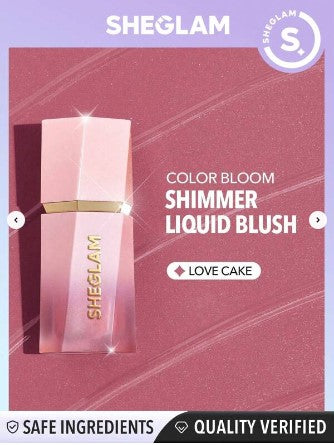 Shein Sheglam - Color Bloom Liquid Blush - Love Cake Shimmer