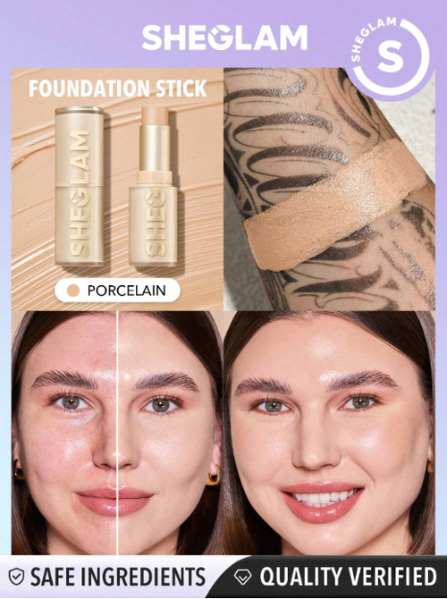 Shein Sheglam - Skin Magnet High Coverage Foundation Stick - Porcelain
