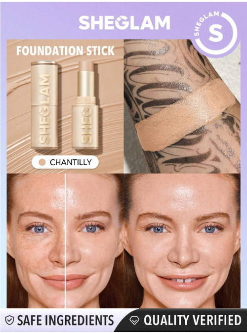 Shein Sheglam - Skin Magnet High Coverage Foundation Stick - Chantilly