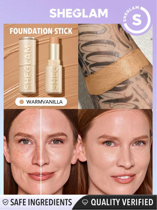 Shein Sheglam - Skin Magnet High Coverage Foundation Stick - Warm Vanilla