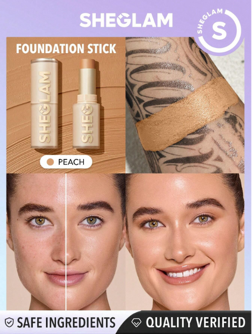 Shein Sheglam - Skin Magnet High Coverage Foundation Stick - Peach