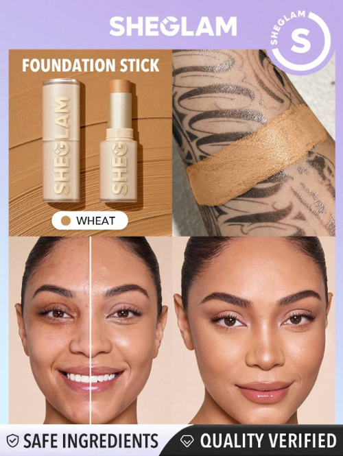 Shein Sheglam - Skin Magnet High Coverage Foundation Stick - Wheat
