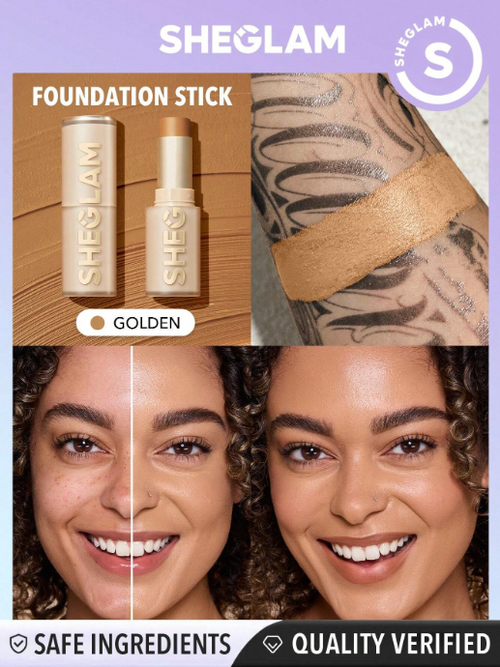 Shein Sheglam - Skin Magnet High Coverage Foundation Stick - Golden