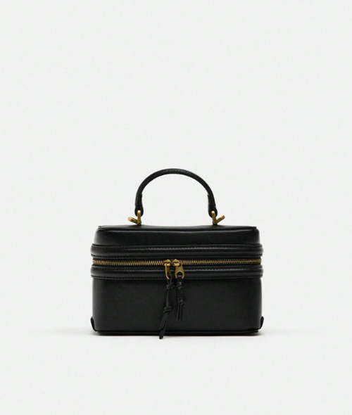 Shein - Spring New Arrival Women's Black Hard-structured Shoulder Crossbody Bag