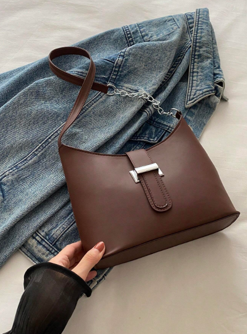Shein - Elegant Crescent-shaped Underarm Shoulder Bag