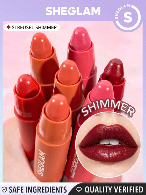 Sheglam Just Kissed Lipstick Crayon-shortcake Creamy-matte Smooth Lipstick High Pigment Streusel