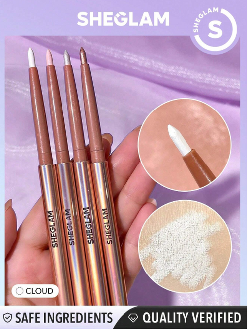 Shein Sheglam - Fairy Wand Precision Highlighter Pencil-starlight Shimmer Gel Highlighter Pencil Cloud