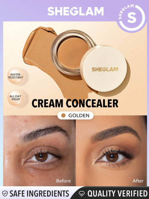 Shein Sheglam - Rapid Retouch Cream Concealer - Golden