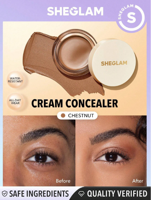 Shein Sheglam - Rapid Retouch Cream Concealer - Chestnut