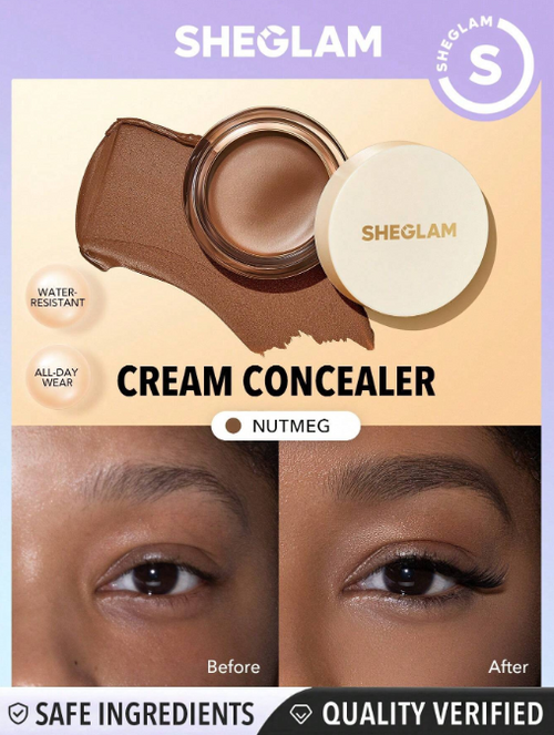 Shein Sheglam - Rapid Retouch Cream Concealer - Nutmeg