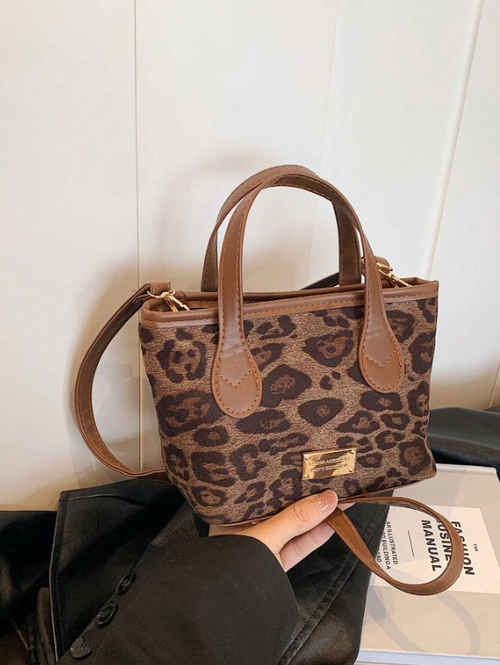 Shein - In 2024,leopard Print Fashion Handbag Cross-shoulder Bag