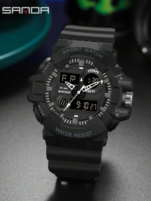 Shein - Sanda Sanda Top Quartz Men Watches Waterproof Sports Watch