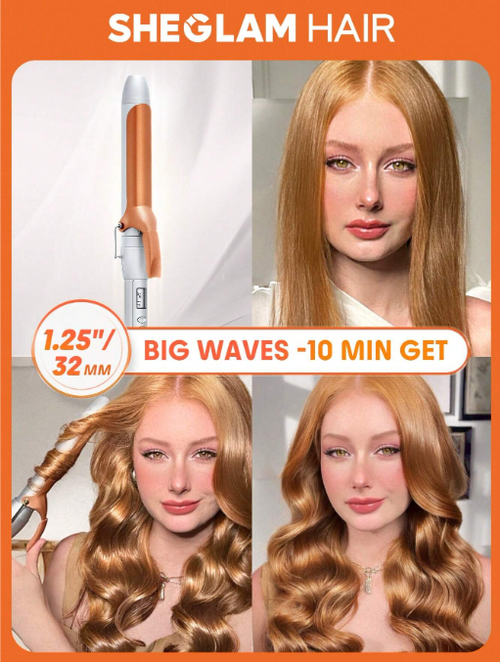 Shein Sheglam - Hair It-curl Curling Iron,curling Iron,hair Curler,32mm Hair Curling Wand