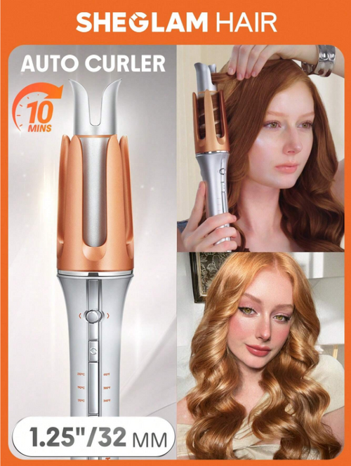 Shein Sheglam - Hair It-curl One-touch Instant Curler,32mm Automatic Hair Curler