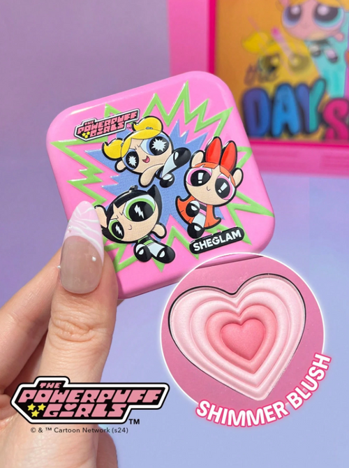Shein Sheglam - The Powerpuff Girls X Love Shimmer Blush-utonium Powder Blush Powder