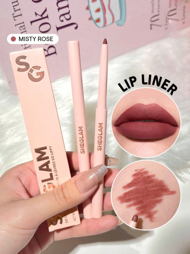 Shein Sheglam - So Lippy Lip Liner-creamy Matte Lip Liner Pencil - Misty Rose
