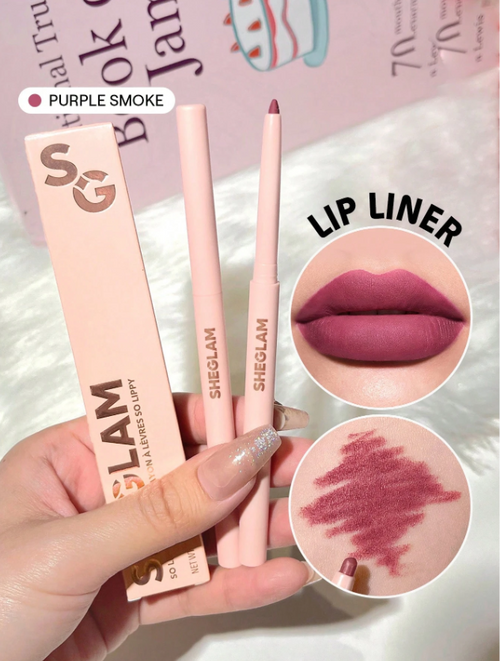 Shein Sheglam - So Lippy Lip Liner-creamy Matte Lip Liner Pencil - Purple Smoke