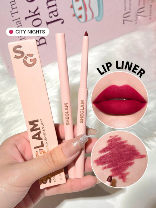 Shein Sheglam - So Lippy Lip Liner-creamy Matte Lip Liner Pencil - City Nights