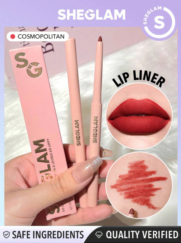 Shein Sheglam - So Lippy Lip Liner-creamy Matte Lip Liner Pencil - Cosmopolitan