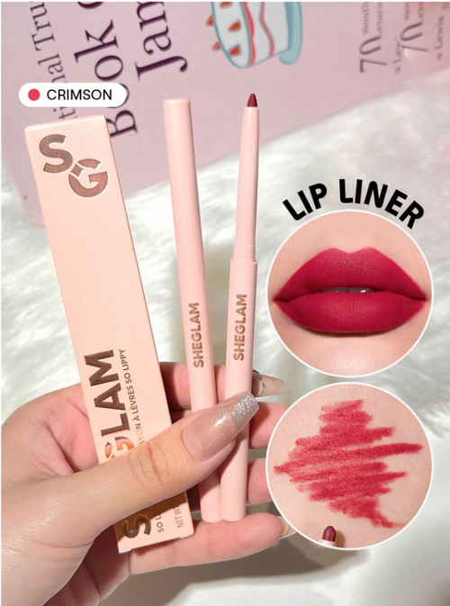Shein Sheglam - So Lippy Lip Liner-creamy Matte Lip Liner Pencil - Crimson