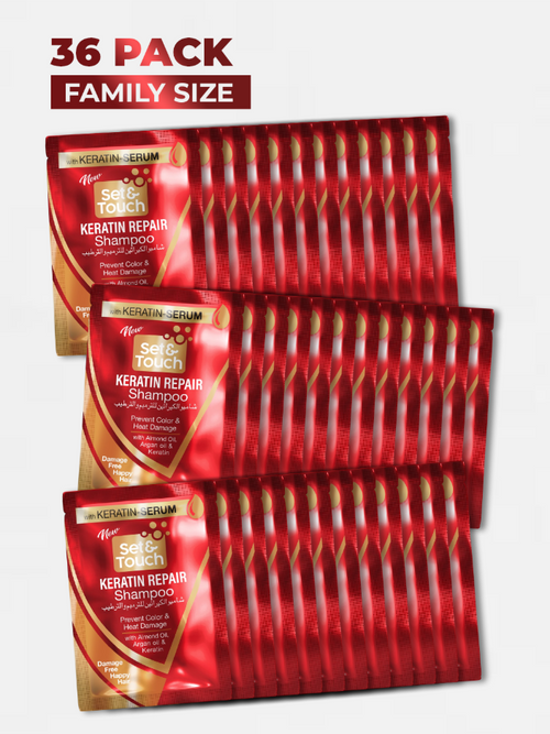 Set & Touch Keratin Repair Shampoo Sachet 4ml Pack of 36