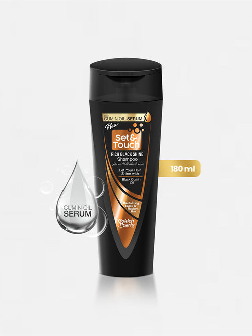 Set And Touch Rich Black Shine Shampoo 180ml