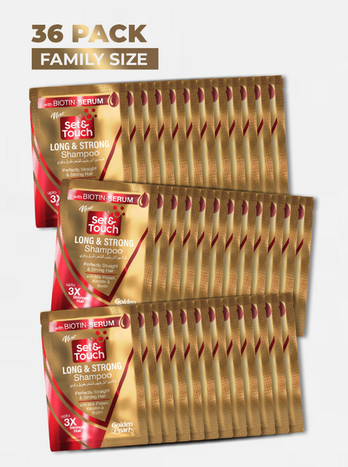 Set & Touch LONG & STRONG SHAMPOO Sachet 4ML (Pack of 36)
