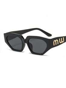 Shein - 1pc Polygon Sunglasses, Hip-Hop And Fashionable, Suitable For Daily Outdoor Activities