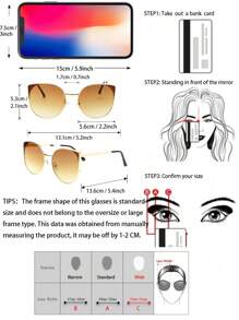 Shein - 1pc Women Cat Eye Frame Plastic Cool Vintage Stylish Glasses
