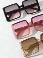 Shein - 3pcs Pink Square Sunglasses Shades