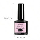 Shein - 4pcs 8ml Acrylic Gel For Nail Extension Clear White Poly UV Nail Art Gel Crystal Hard Gel Polish Manicure Tips