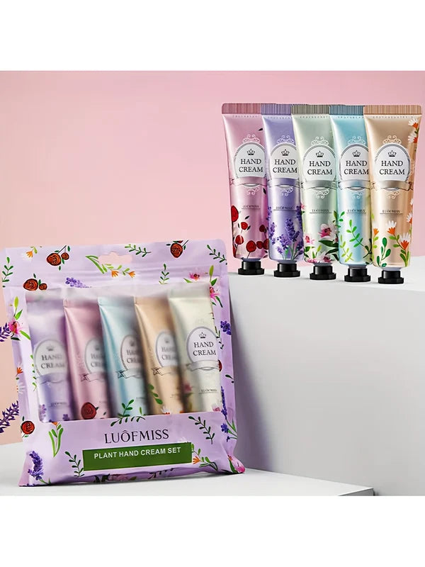 Shein - 5Pcs Gift Set Xiangfen Hand Cream - Deeply Moisturizing, Refining Pores, Tightening Skin, Reducing Fine Lines From Dry And Rough Hands